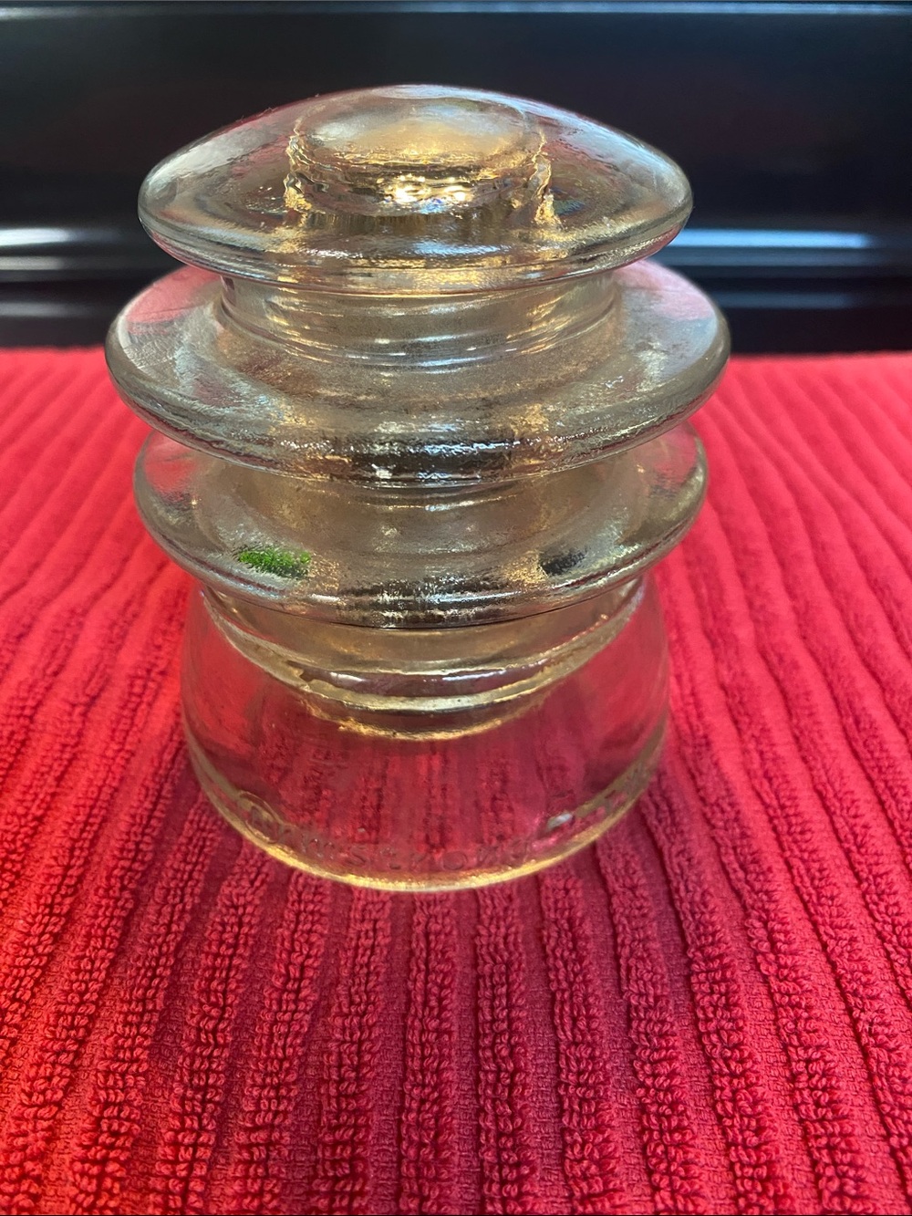 Armstrong Clear Glass Insulator Decorative Accent